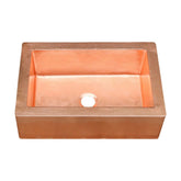 Akicon Single Bowl Farmhouse Apron Copper Kitchen Sink - AKS50011-C